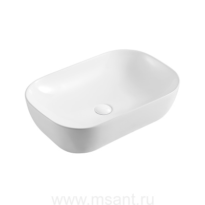 Раковина Azario 600х400х145 накладная, белый глянец 