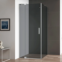 Душевой уголок Cezares Slider AH 1 90-70/80 Grigio Cr профиль хром, стекло серое