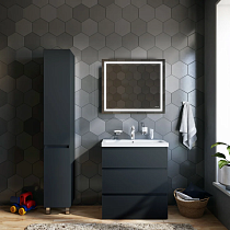 Мебель для ванной AM.PM Gem S 75 графит матовый, напольная, с 3 ящиками