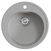 Мойкa MIXLINE ML-GM11 круглая, серая (310), 500мм (глуб. чаши 180)