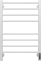 Полотенцесушитель электрический Terminus Сицилия П8 500x800, матовый белый
