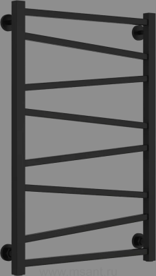 Полотенцесушитель водяной Сунержа Сирокко 80x50, черный матовый