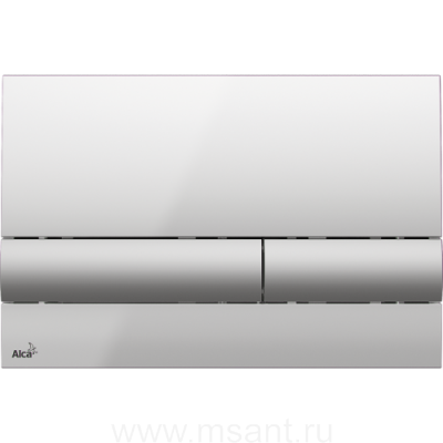 Кнопка смыва AlcaPlast M1713 хром — глянцевая/матовая