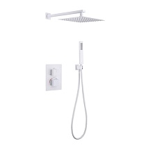 Душевая система ABBER Daheim AF8251W скрытого монтажа без излива, термостат,белый матовый