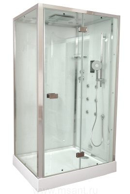 Timo Premium PURO H-511L-T-CH/C душевая кабина (90*120*220), шт, стульчик прозрачный