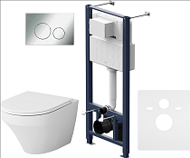 Комплект унитаз с инсталляцией AM.PM Inspire IS49051.501700 с сиденьем микролифт