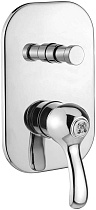 Смеситель Migliore Lem 25878 С ВНУТРЕННЕЙ ЧАСТЬЮ, для ванны с душем, хром
