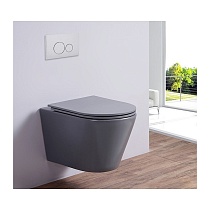 Унитаз подвесной CLAVEL (Matt Grey). Размер: 480x360x355.