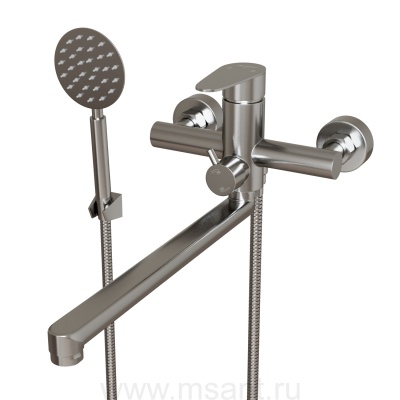 Смеситель для ванны MIXLINE 35k MIXLINE MLSS-02 нерж.