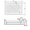 Душевой поддон прямоугольный RGW B/CL-S (900x1200)