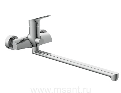 Смеситель для ванны Cersanit FLAVIS 64093 с длинным изливом однорычажный