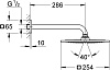 Верхний душ Grohe Rainshower F 26060000
