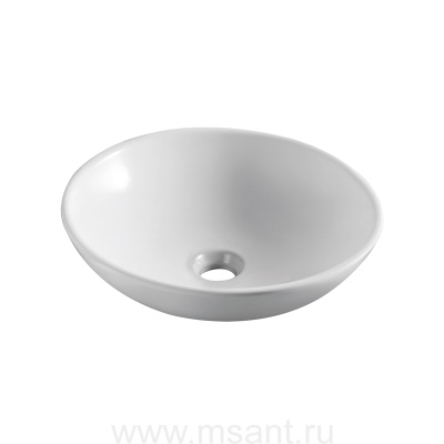 Раковина Azario 40,5х12, накладная, белая