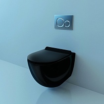 Унитаз подвесной GARCIA (Black). Размер: 550x370x370.