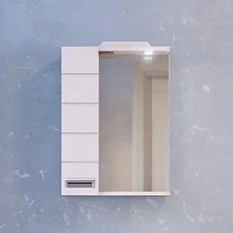 Зеркало Raval Kub 50 L белый