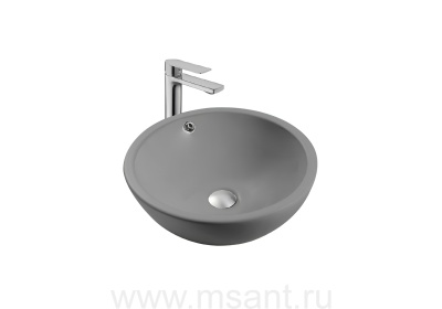 Раковина накладная для установки на столешницу AQUATEK AQ5354-MG 440*440*175, матовый серый