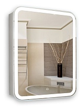 Зеркало-шкаф AZARIO Фиджи 60 602х800х140 c подсветкой и диммером, сенсорный выключатель