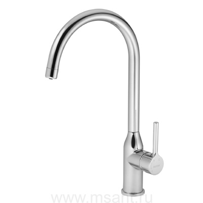 Смеситель Santek Себа для кухни, с подключением фильтра, хром, WH5A43020C001