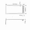 Душевой поддон прямоугольный RGW STM-G (800x1600)