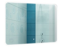 Зеркало AZARIO Alone Raggio 800х600 влагостойкое с подсветкой, сенсорный выключатель с функцией диммера