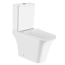 Унитаз-компакт Azario AVERO 660x360х820 напольный, безободковый со смывным механизмом Geberit, бачком и сиденьем микролифт