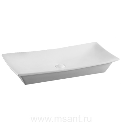 Раковина Azario 80х39,5х13, накладная, белая