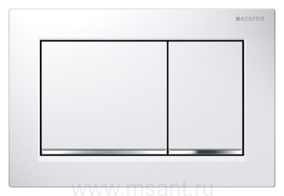 Кнопка смыва Geberit Omega 30 115.080.KJ.1 белая/хром