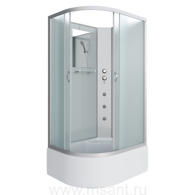 Душевая кабина Niagara Classic NG-2310-14RBKG (120х80х200) высокий поддон(40см),стекло матовое 