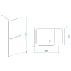 Душевая перегородка RGW WA-040 (Прозрачное, 900)