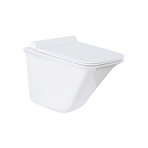 Унитаз подвесной Azario Felice 505х360х370 безободковый, с сиденьем микролифт