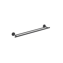 Полотенцедержатель двойной 600 мм Aquatek, матовый черный AQ4230MB ОБЕРОН