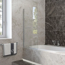 Шторка на ванну Veconi Palau PL79-80-01-C4 80 см, профиль хром