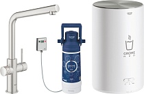 Смеситель Grohe Red II Duo 30327DC1 для кухонной мойки, с водонагревателем