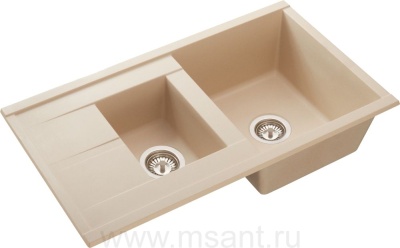 Мойка кухонная AQUATON Делия 87 шампань