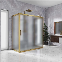 Душевой уголок Kubele DE019R2U-MAT-BR 120х80 см, профиль бронза