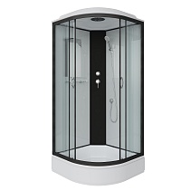 Душевая кабина Niagara Classic NG-6701-14 (90х90х215) средний поддон(26см),черный,стекло прозрачное