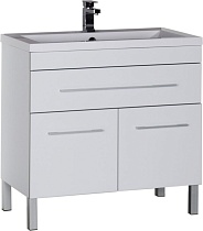 Тумба для комплекта Aquanet Верона 90 белая, 1 ящик, 2 двери