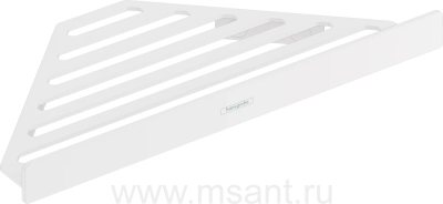 Полка Hansgrohe AddStoris 41741700 угловая, матовая белая