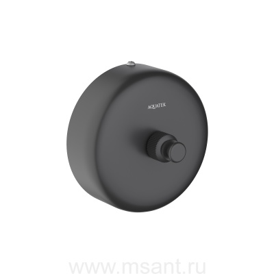 Веревка для белья 2,5 м в комплекте с держателем Aquatek, матовый черный AQ4994MB 