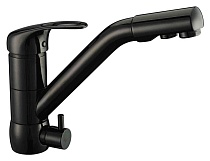 Смеситель Zorg Clean Water ZR 400 KF-12 black для кухонной мойки