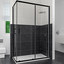 Душевой уголок RGW Classic CL-44-B (885-900)x(985-1000)x1850, профиль черный