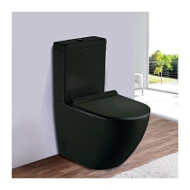 Унитаз напольный RIPOLL-С (Matt Black). Размер: 620x385x845.