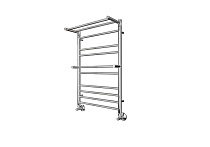 Полотенцесушитель водяной Aquatek Альфа П10 500х800 мм хром