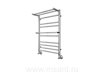 Полотенцесушитель водяной Aquatek Альфа П10 500х800 мм хром