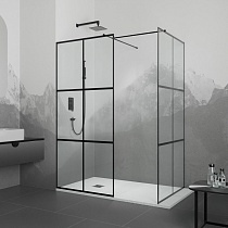Перегородка для душа RGW WA-021B (WA-011B (2 шт.) + S-1220B) (Прозрачное, 900x1000)