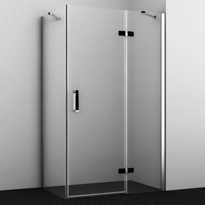 Душевой уголок Wasserkraft Aller Black 10H06RB 120x80 см