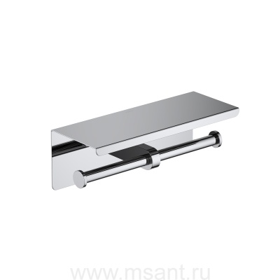 Бумагодержатель двойной с полкой Aquatek AQ4909CR ОБЕРОН