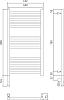 Полотенцесушитель электрический Сунержа Богема 3.0 80х40 белый, L