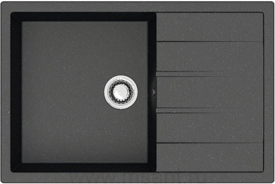 Кухонная мойка AZARIO Vision 750x505x218 искусственный мрамор, цвет Черный (CS00078339)