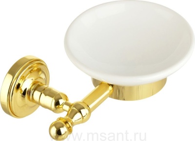 Мыльница Migliore Mirella 17308 золото